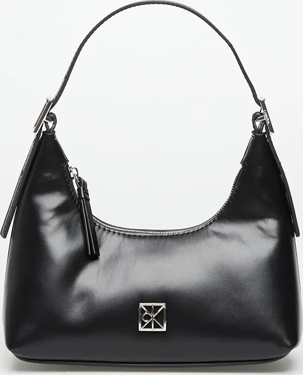 Calvin Klein Torba Calvin Klein Emblem Hw Leather Mini Shoulder Bag Black Universal