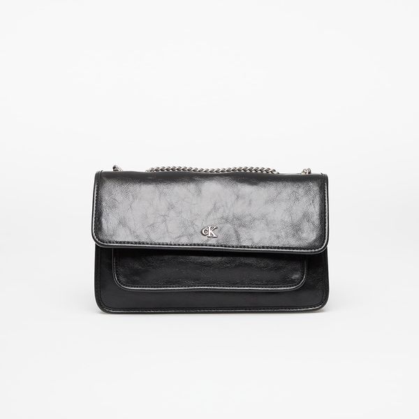 Calvin Klein Torba Calvin Klein Jeans Chain Flap Bag Black Universal