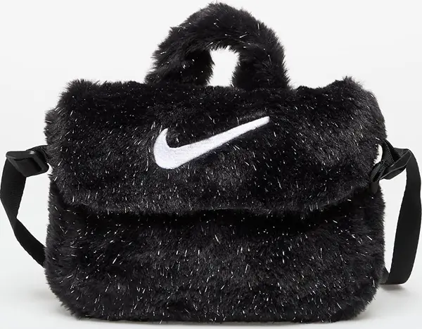 Nike Torba Nike Big Kids' Faux Fur Crossbody Bag (1L) Black/ Cool Grey/ White Universal