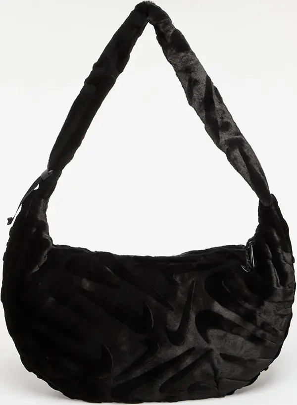 Nike Torba Nike Sportswear Faux Fur Slouchy Bag 19L Black/ Black Universal