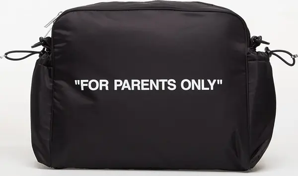 OFF-WHITE KIDS Torba OFF-WHITE KIDS For Parents Only Diaper Bag Black/ White Universal