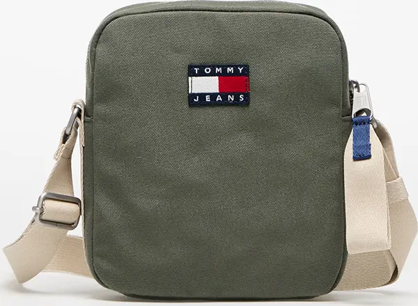 Tommy Hilfiger Torba Tommy Jeans Retro Cool Reporter Bag Green 2 l