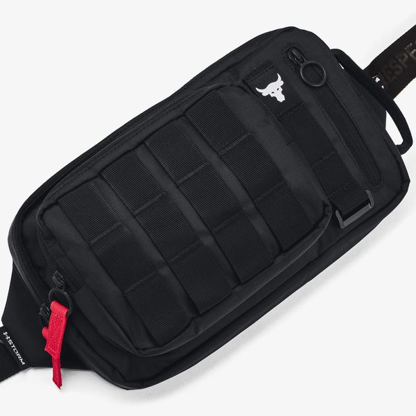 Under Armour Torbica za pas Under Armour Project Rock Waist Bag Black/ White 7 l