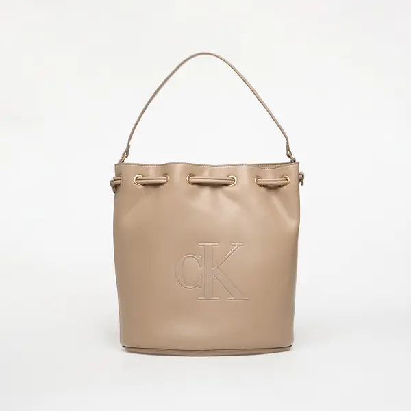 Calvin Klein Torbice Calvin Klein Bold Ck Large Bucket Bag Dove Grey Universal