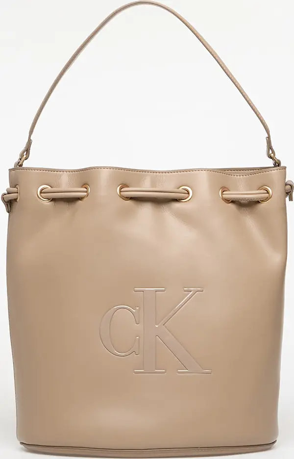 Calvin Klein Torbice Calvin Klein Bold Ck Large Bucket Bag Dove Grey Universal