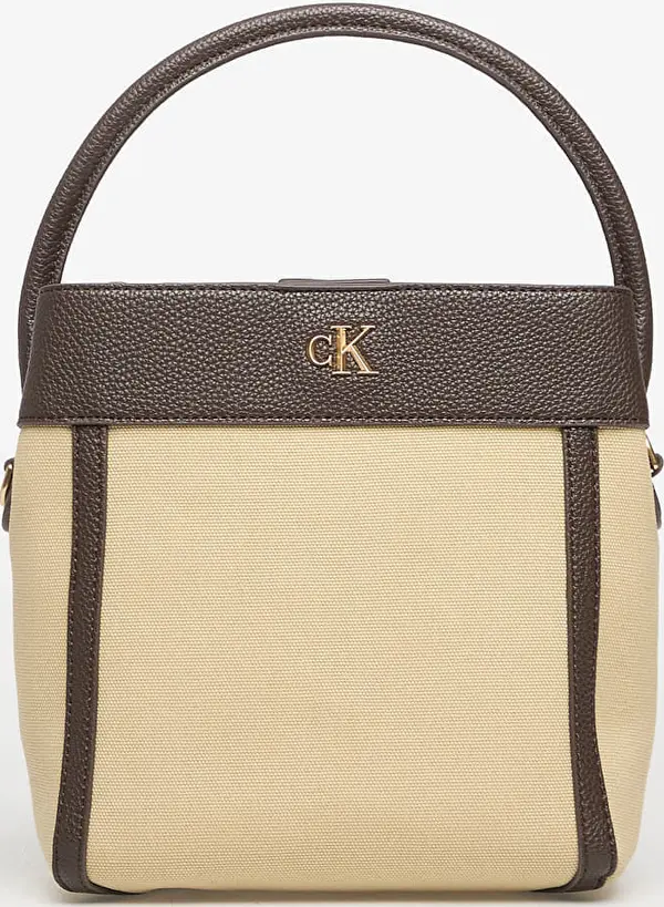 Calvin Klein Torbice Calvin Klein Ck Canvas Bucket Bag With Strap Khaki Canvas Universal