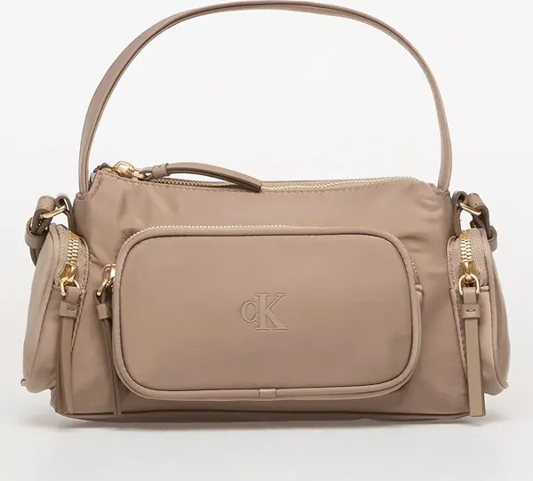 Calvin Klein Torbice Calvin Klein Pocket Nylon Bag W/ Strap Beige Universal