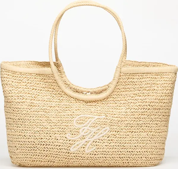 Tommy Hilfiger Torbice Tommy Hilfiger Elevated Summer Tote Raffia Beige Universal