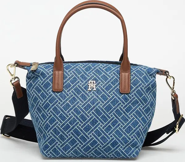 Tommy Hilfiger Torbice Tommy Hilfiger Popette Mini Tote Denim Flag Dark Blue Indigo Universal