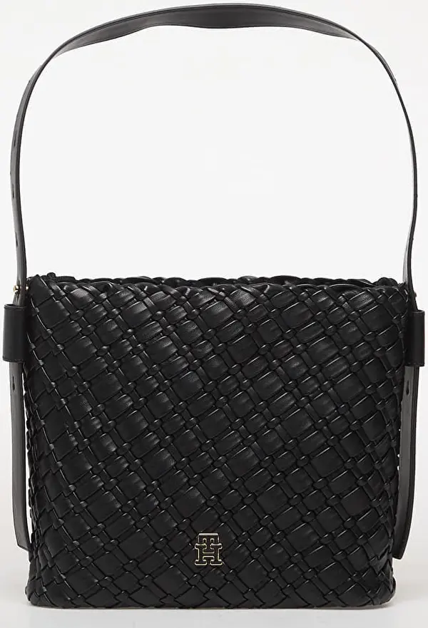 Tommy Hilfiger Torbice Tommy Hilfiger Th Braided Shoulder Bag Black Universal