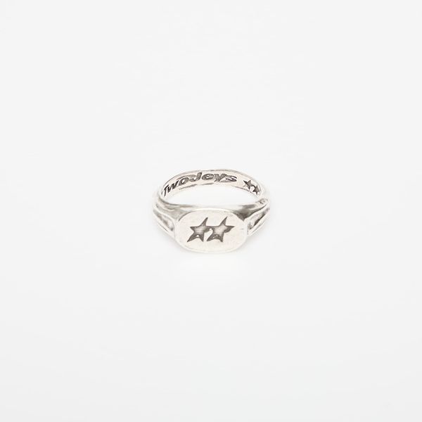 TwoJeys Twojeys Superstar Signed Ring Silver 56 mm