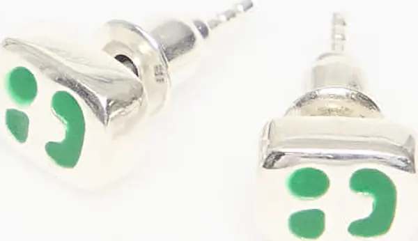 MAPLE Uhani MAPLE Smiley Earrings Silver 925 Universal