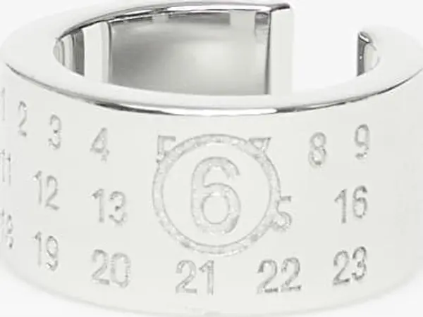 MM6 Uhani MM6 Numeric Ear Cuff Polished Palladio Universal