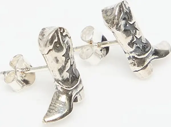 TwoJeys Uhani Twojeys Boot Stud Earrings Silver Universal