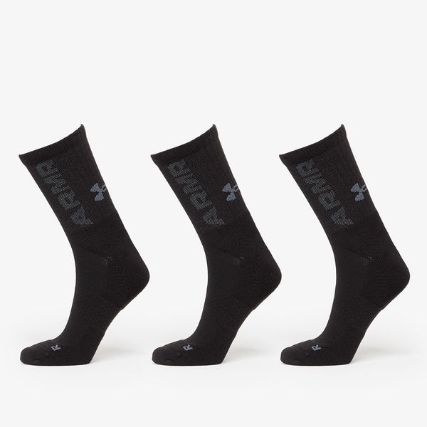 Under Armour Under Armour 3-Maker Cushioned Mid-Crew 3-Pack Socks Black