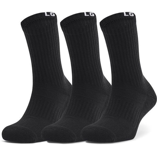 Under Armour Under Armour Core Crew 3 Pack Socks Black/ White XL