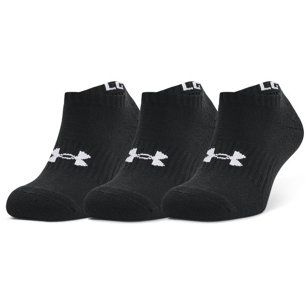 Under Armour Under Armour Core No Show 3-Pack Socks Black/ White