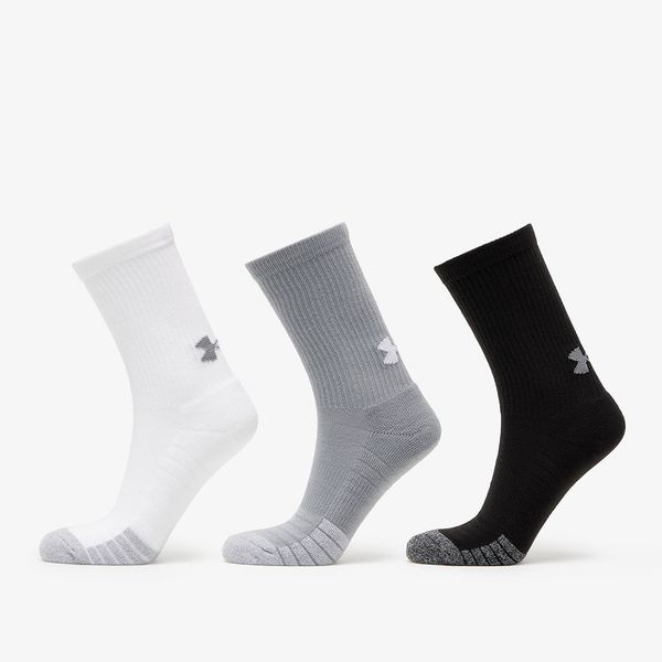 Under Armour Under Armour Heatgear Crew 3-Pack Socks Gray/ White