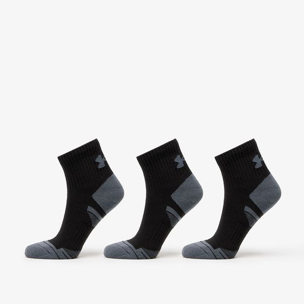 Under Armour Under Armour Performance Cotton 3-Pack QTR Socks Black