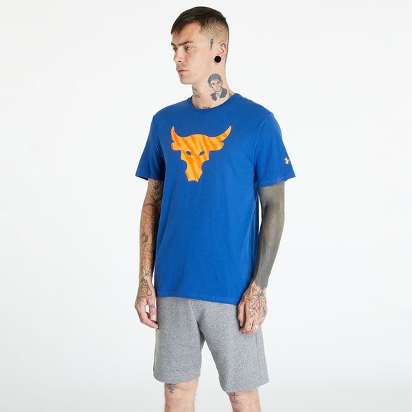 Under Armour Under Armour Project Rock Brahma Bull T-Shirt Blue Mirage/ Orange Blast