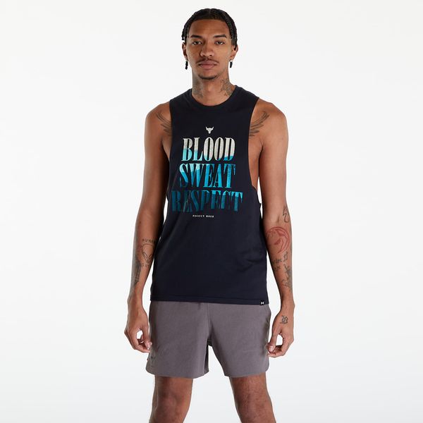 Under Armour Under Armour Project Rock BSR Payoff Tank Top Black/ Radial Turquoise