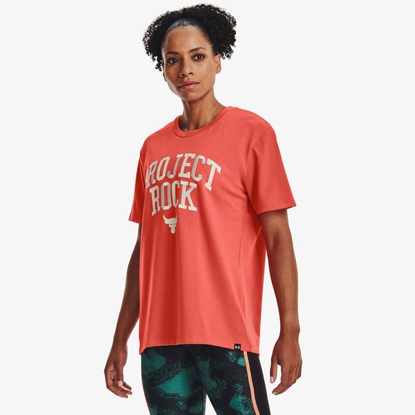 Under Armour Under Armour Project Rock Heavyweight Campus T-Shirt Orange
