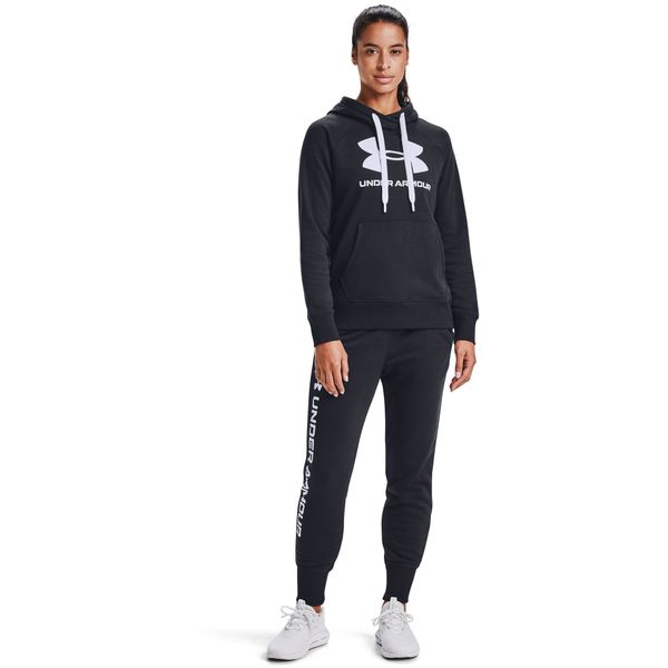 Under Armour Under Armour W Rival Fleece Logo Hoodie Black/ White