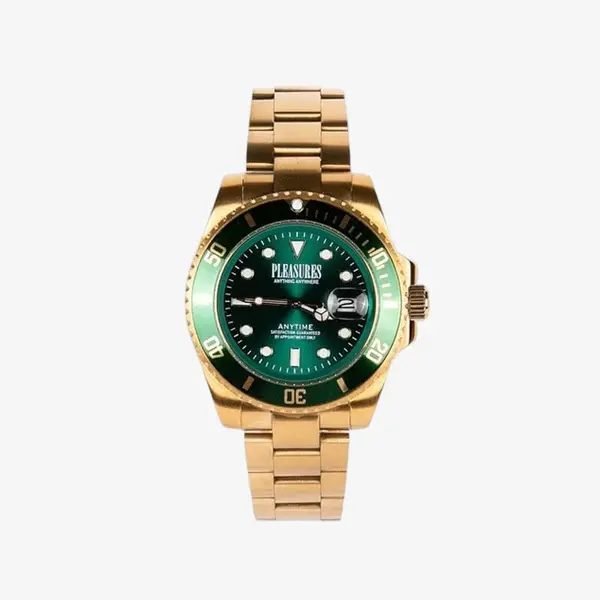 PLEASURES Ure PLEASURES Anytime Watch Gold/Green Gold/ Green Universal