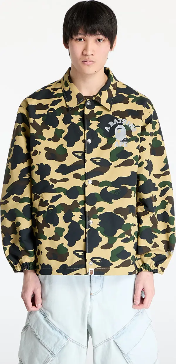 A BATHING APE Vetrovka A BATHING APE Gore-Tex Wind Stopper 1St Camo Relaxed Coach Jacket M Yellow S