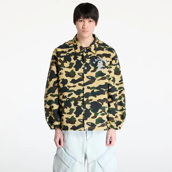 A BATHING APE Vetrovka A BATHING APE Gore-Tex Wind Stopper 1St Camo Relaxed Coach Jacket M Yellow XXL