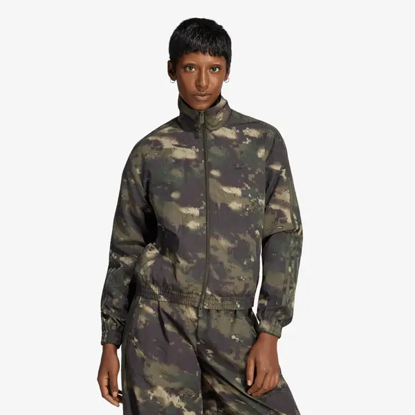 adidas Originals Vetrovka adidas Badigirl Camouflage Loose Track Top Night Cargo/ Aurora Coffee/ Olive Strata M