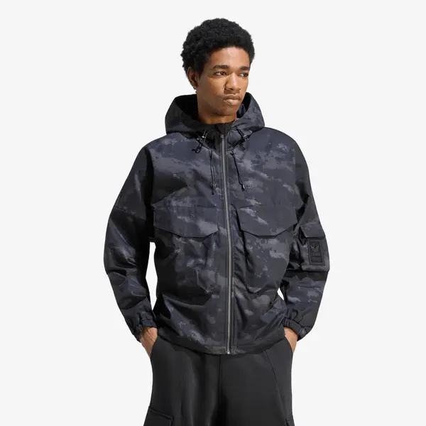 adidas Originals Vetrovka adidas Camo Jacket Black L