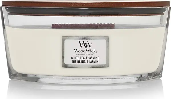 WoodWick Woodwick Elipse Candle White Tea & Jasmine Universal