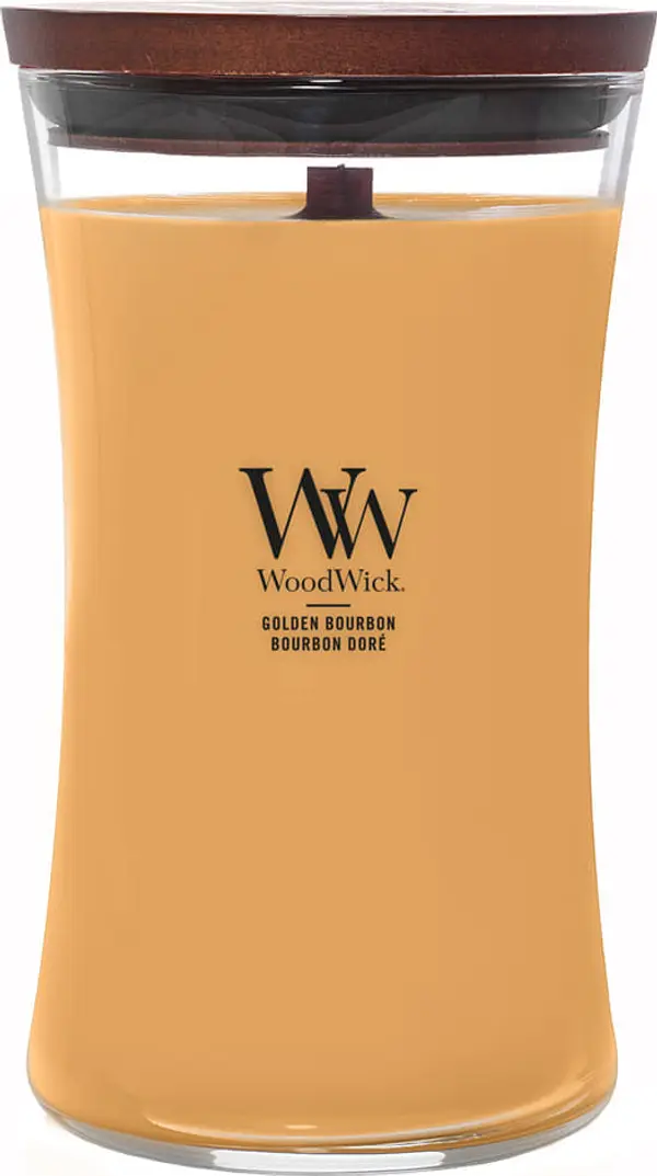 WoodWick Woodwick Large Hourglass Candle Golden Bourbon Universal