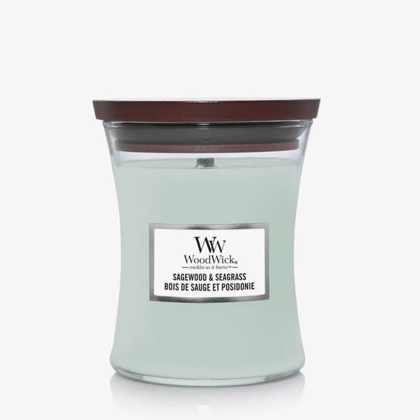 WoodWick WoodWick Medium Hourglass Candle - Sagewood & Seagrass Universal