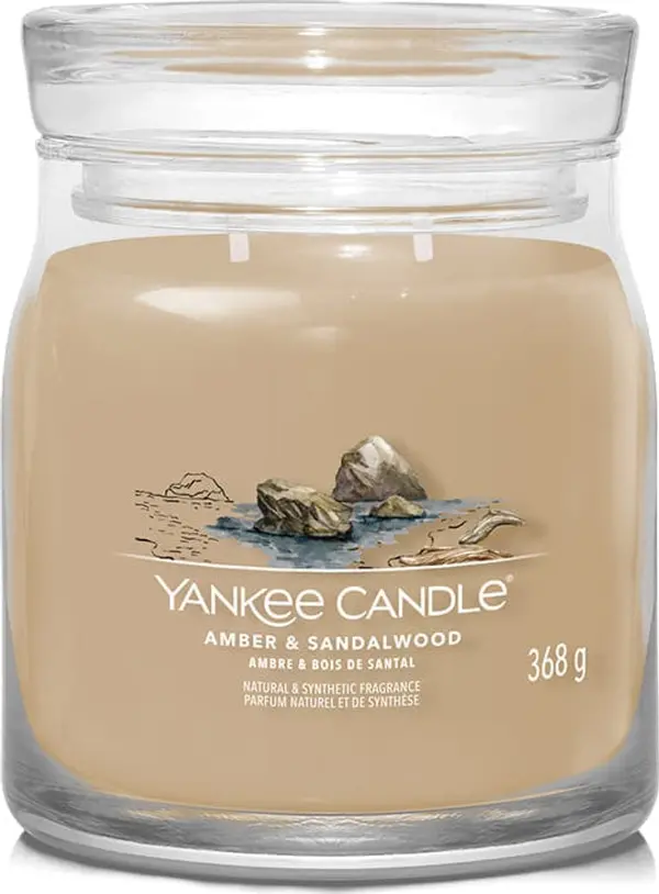 Yankee Candle Yankee Candle Signature Medium Jar 2 Wicks Amber & Sandalwood Universal