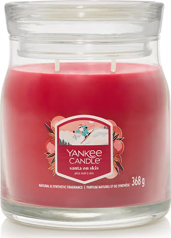 Yankee Candle Yankee Candle Signature Medium Jar 2 Wicks Santa On Skis Universal