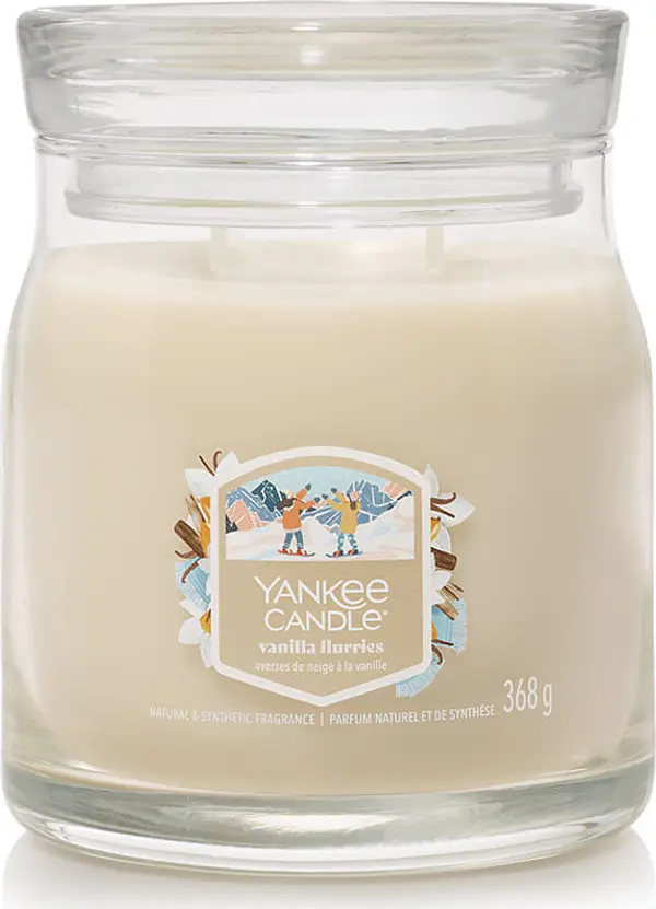 Yankee Candle Yankee Candle Signature Medium Jar 2 Wicks Vanilla Flurries Universal