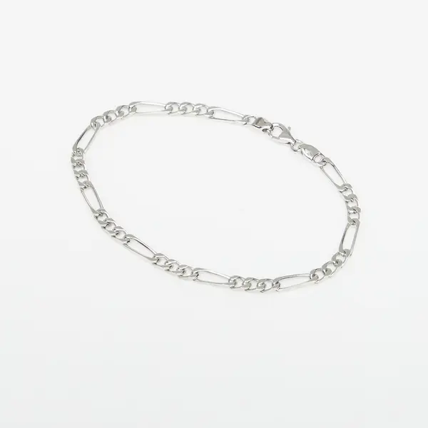 Miansai Zapestnica Miansai 3mm Figaro Chain Bracelet Sterling Silver M