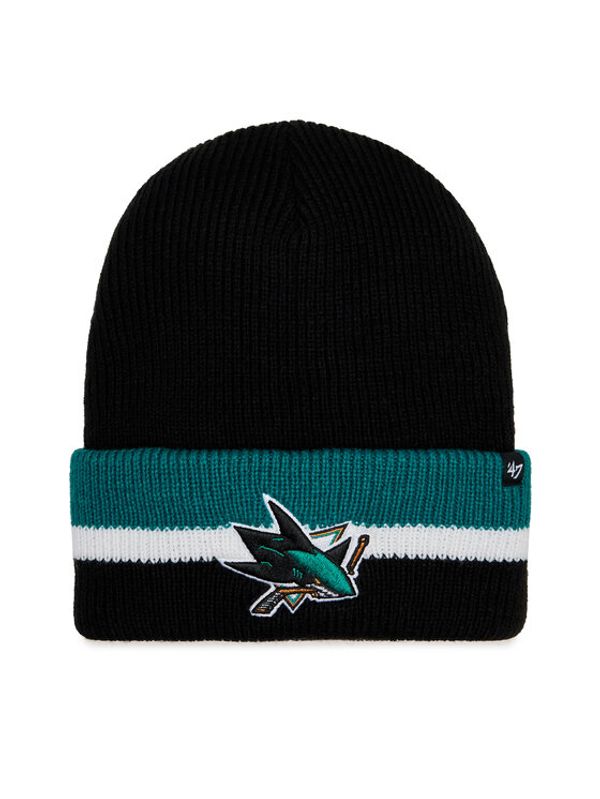 47 Brand 47 Brand Kapa NHL San Jose Sharks Split Cuff 47 H-SPLCC22ACE-BK Črna