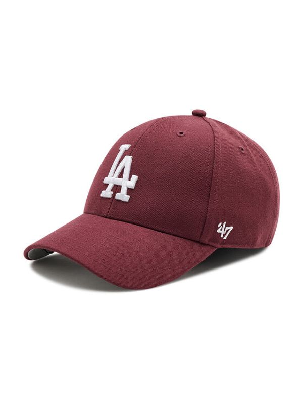 47 Brand 47 Brand Kapa s šiltom Los Angeles Dodgers B-MVP12WBV-KMA Bordo rdeča