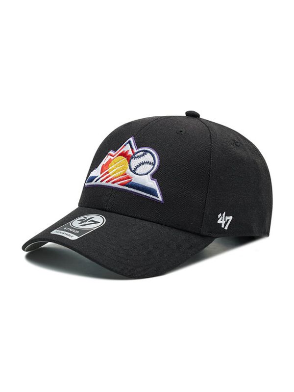 47 Brand 47 Brand Kapa s šiltom MLB Colorado Rockies B-MVP27WBV-BKI Črna