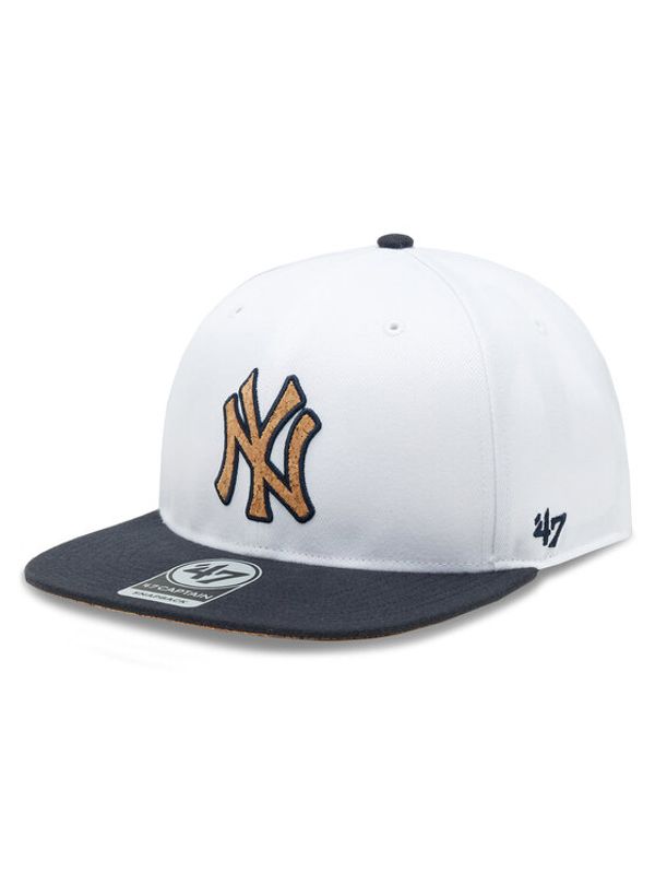 47 Brand 47 Brand Kapa s šiltom MLB New York Yankees Corkscrew 47 CAPTAIN B-CORKS17WBP-WH Bela