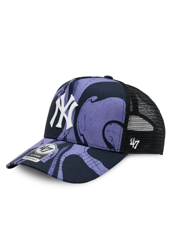 47 Brand 47 Brand Kapa s šiltom Mlb New York Yankees Enamel Twist Mesh '47 Mvp Dt B-ENLDT17PTP-PP Vijolična