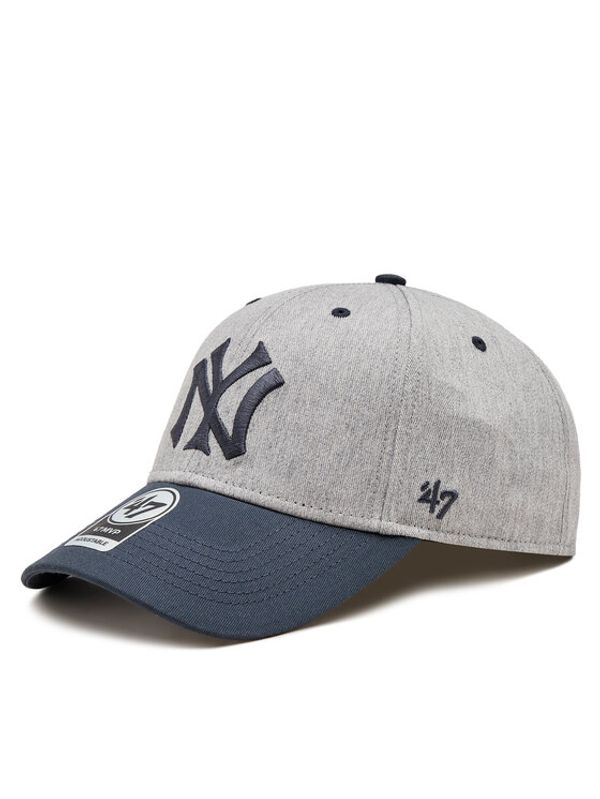 47 Brand 47 Brand Kapa s šiltom Mlb New York Yankees Maulden Tt Snap '47 Mvp BCPTN-MLDTT17KHP-GY10 Siva