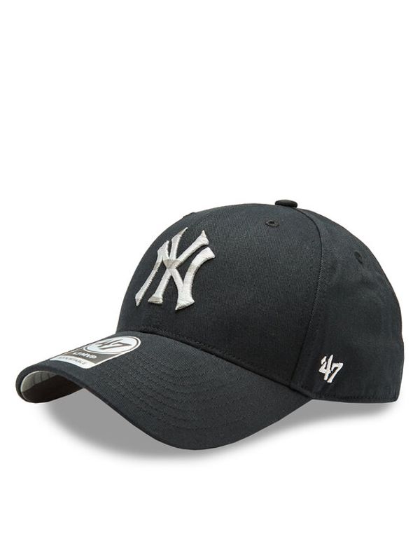 47 Brand 47 Brand Kapa s šiltom MLB New York Yankees Retro Stripe Under 47 MVP B-RETMU17GWP-BK Črna