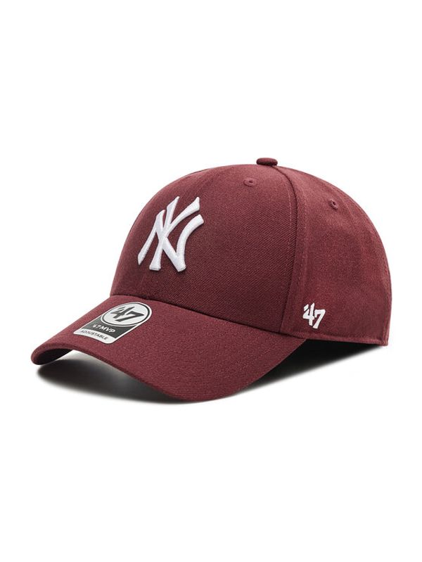 47 Brand 47 Brand Kapa s šiltom Mlb NY Yankeess Mvp B-MVPSP17WBP-KM Bordo rdeča