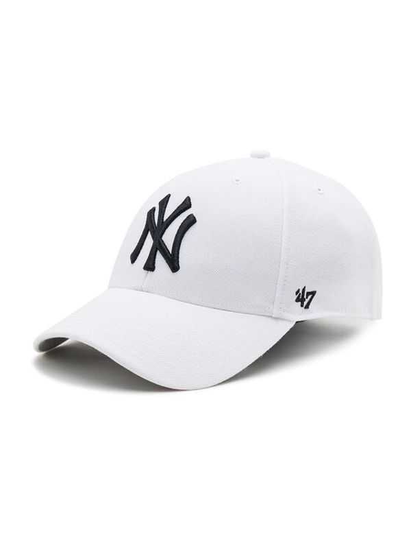 47 Brand 47 Brand Kapa s šiltom New York Yankees B-MVP17WBV-WHF Bela
