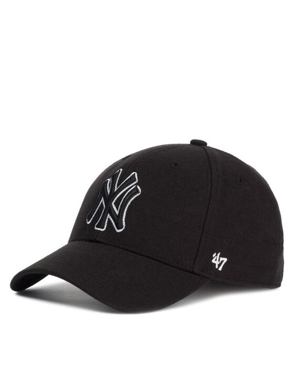 47 Brand 47 Brand Kapa s šiltom New York Yankees B-MVPSP17WBP-BKC Črna