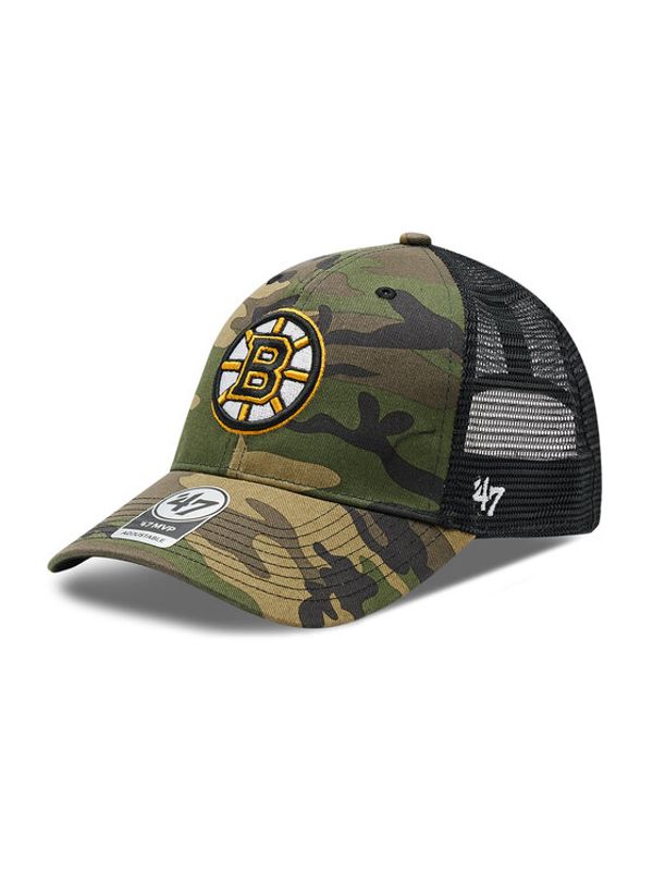 47 Brand 47 Brand Kapa s šiltom Nhl Boston Bruins Trucker H-CBRAN01GWP-CM Zelena